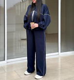 سویشرت شلوارسرمه ای ،مناسب بیرون وباشگاه