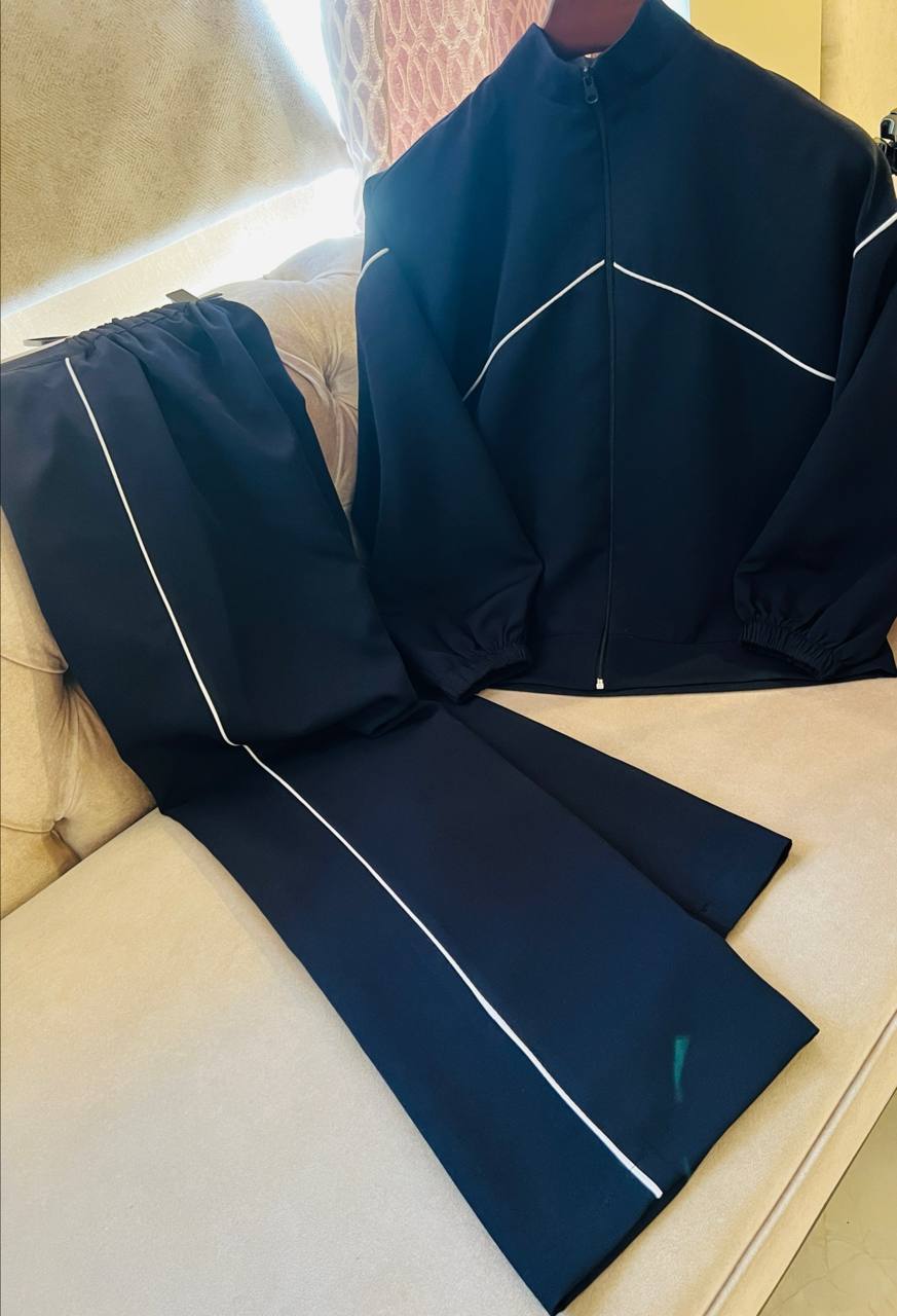 سویشرت شلوارسرمه ای ،مناسب بیرون وباشگاه