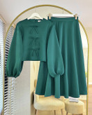 بلوزدامن رنگ سدری