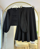 بلوزدامن رنگ سدری