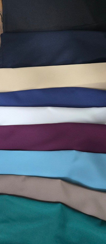 رنگبندی از بالا به پایین شکلاتی -مشکی-کرمی-سورمه ای-استخوانی-زرشکی-فیروزه ای-نسکافه ای-سبز🦋 🔹شلوارها طبق این رنگبندی ثبت شود🔹