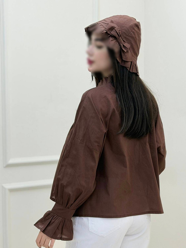 شومیز کلاه مدل عروسک،جنس وال،سایز ۳۶تا۴۴