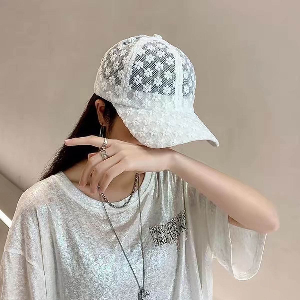 کلاه آفتابی گیپور درجه یک،سایز ۸سال به بالا