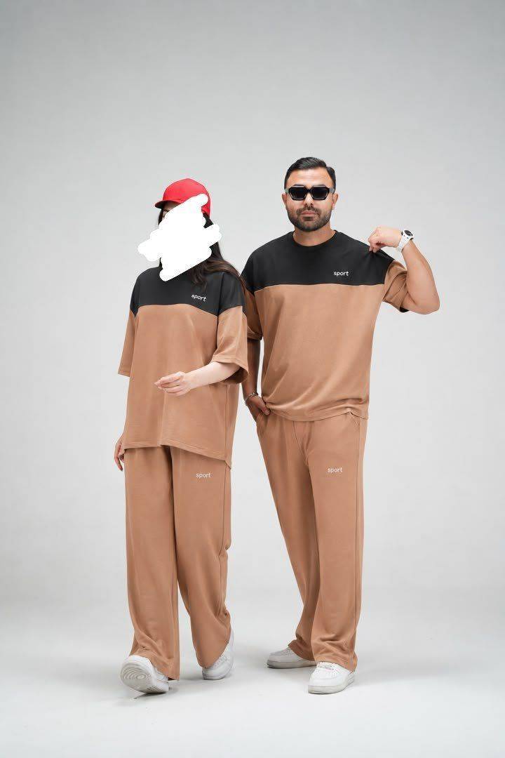 ست تیشرت شلوارsport,جنس پنبه گلکسی درجه یک،سایز۳۸تا۴۶