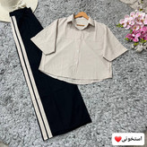 ست ترند دوخط،جنس لنین درجه یک،سایز ۳۸تا۴۸