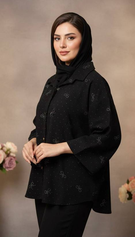 شومیز طناز،جنس ینزی خارجی درجه یک،سایز ۳۸تا۴۸