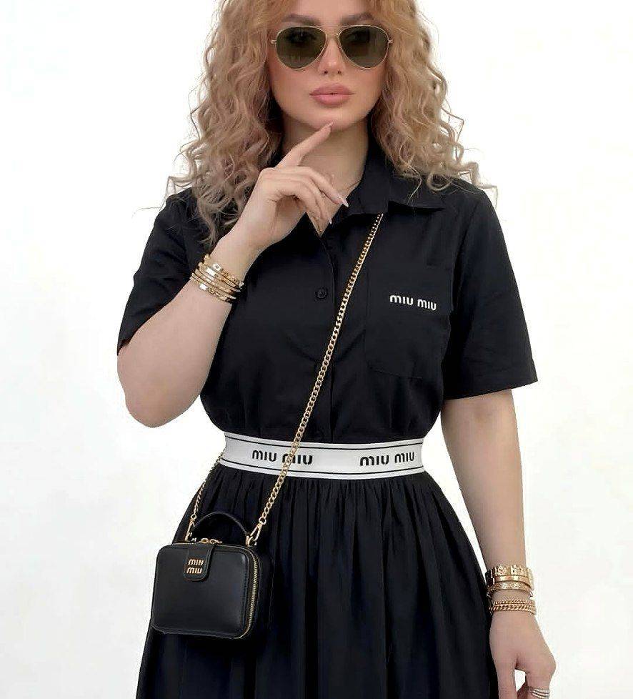 ست تیشرت دامن miu،سایز۳۸تا۴۶،جنس پری درجه یک ریزشی