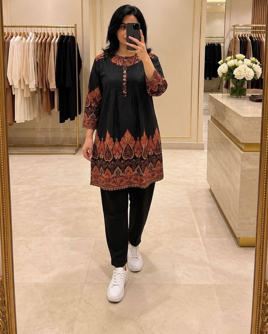 تونیک نخی اندونزی وارداتی،سایز۴۰تا۵۰