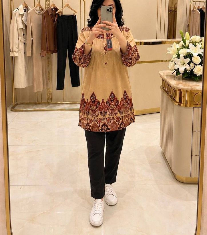 تونیک نخی اندونزی وارداتی،سایز۴۰تا۵۰